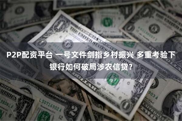 P2P配资平台 一号文件剑指乡村振兴 多重考验下银行如何破局涉农信贷？