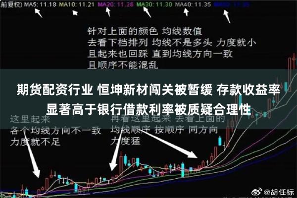 期货配资行业 恒坤新材闯关被暂缓 存款收益率显著高于银行借款利率被质疑合理性